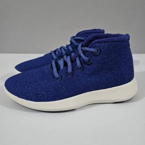 NEW Allbirds Wool Runner Up Mizzle Sneaker Womens High Top Blue Size 5