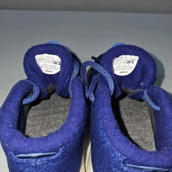NEW Allbirds Wool Runner Up Mizzle Sneaker Womens High Top Blue Size 5
