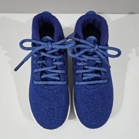 NEW Allbirds Wool Runner Up Mizzle Sneaker Womens High Top Blue Size 5