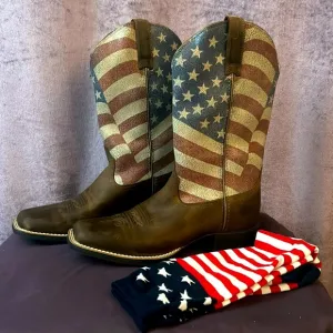 NEW ARIAT BOOTS FLAG BOOTS