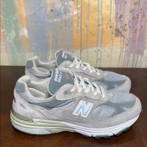 New Balance 993  Made in USA Suede Shoes Heritage Gray WR993GL WMNS 6.5-2E