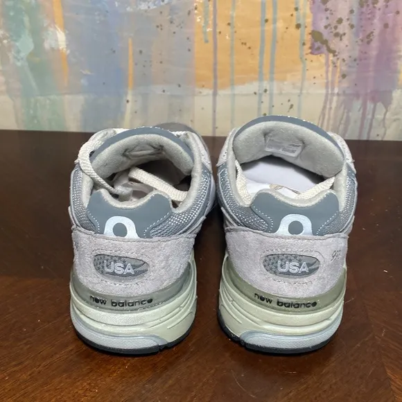 New Balance 993  Made in USA Suede Shoes Heritage Gray WR993GL WMNS 6.5-2E