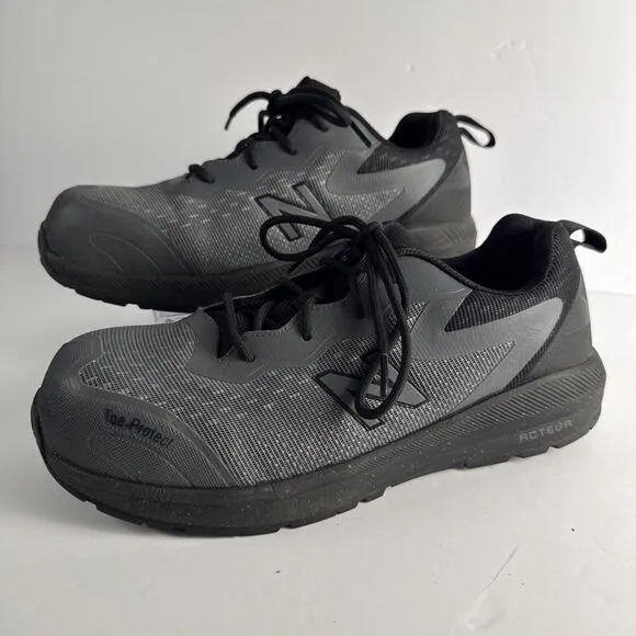 New Balance Acteva Men's Logic Composite Toe Work Shoe Grey/Black‎ Size 7.5 New