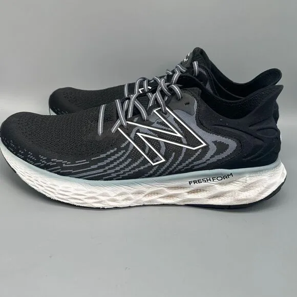New Balance Fresh Foam 1080v11 Men's 14 Black Athletic Sneakers Lace Up Low Top