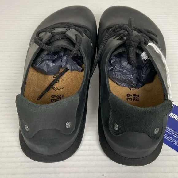 NEW Birkenstock Montana Oiled Nubuck Leather EU39 Black 192261 Regular Fit‎
