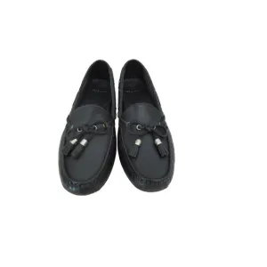 New, Cole Haan Leather Driving Black Moccasin Shoes in 7.5M w tassels