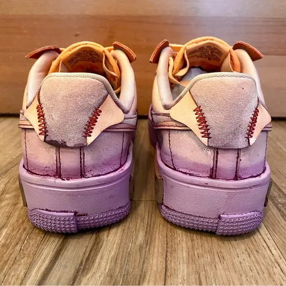 🟣NEW🟠 CUSTOM NIKE AIR FORCE 1  FONTANKA “ZONA SUNSET”