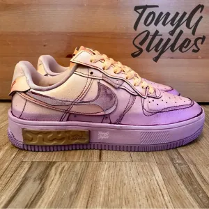 🟣NEW🟠 CUSTOM NIKE AIR FORCE 1  FONTANKA “ZONA SUNSET”