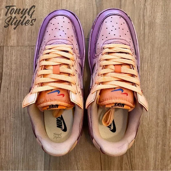 🟣NEW🟠 CUSTOM NIKE AIR FORCE 1  FONTANKA “ZONA SUNSET”