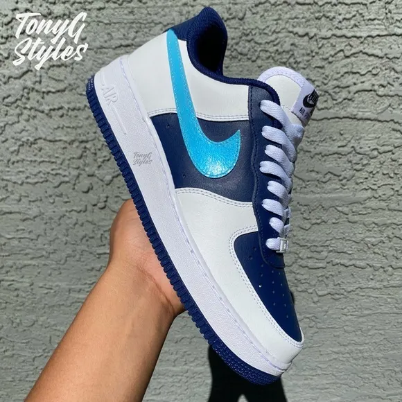 🔷NEW🔷 CUSTOM NIKE AIR FORCE 1 LOW “BLUE GEM“