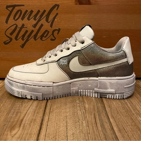 🚀NEW🚀 CUSTOM NIKE AIR FORCE 1 LOW PIXEL “CRATER HALO 5”