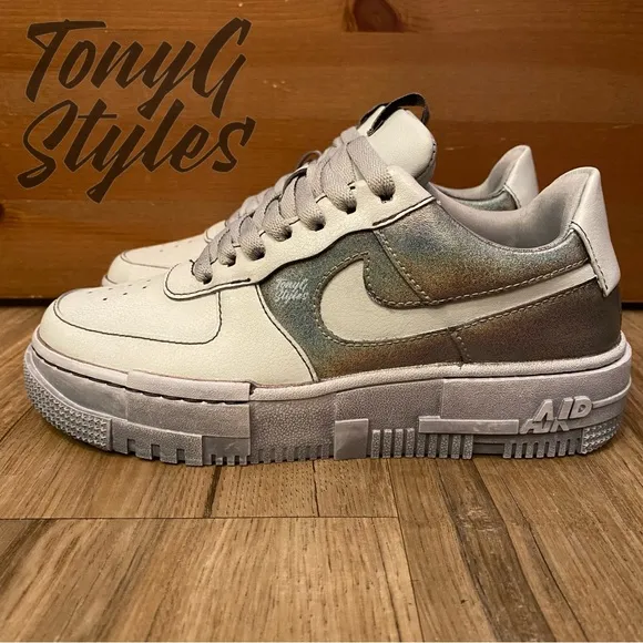 🚀NEW🚀 CUSTOM NIKE AIR FORCE 1 LOW PIXEL “CRATER HALO 5”