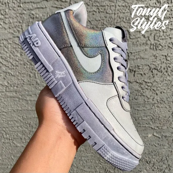 🚀NEW🚀 CUSTOM NIKE AIR FORCE 1 LOW PIXEL “CRATER HALO 5”