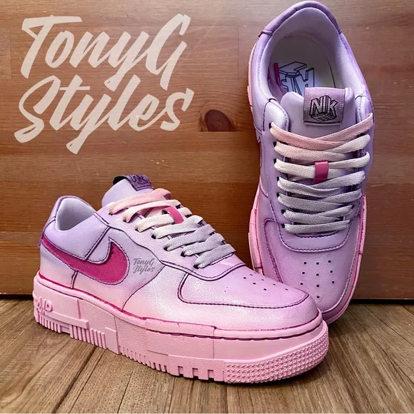 💞NEW💞 CUSTOM NIKE AIR FORCE 1 LOW PIXEL