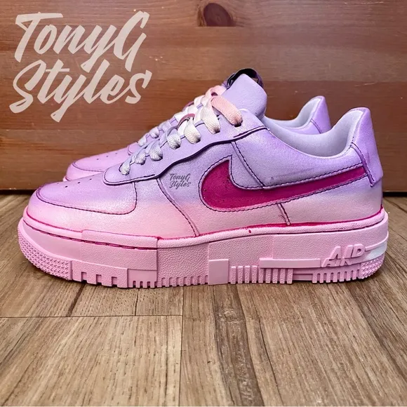 💞NEW💞 CUSTOM NIKE AIR FORCE 1 LOW PIXEL