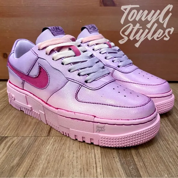 💞NEW💞 CUSTOM NIKE AIR FORCE 1 LOW PIXEL