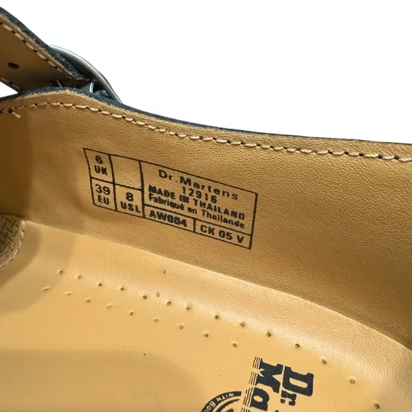 New DR. MARTENS Mary Jane 12916 Double Strap US 9