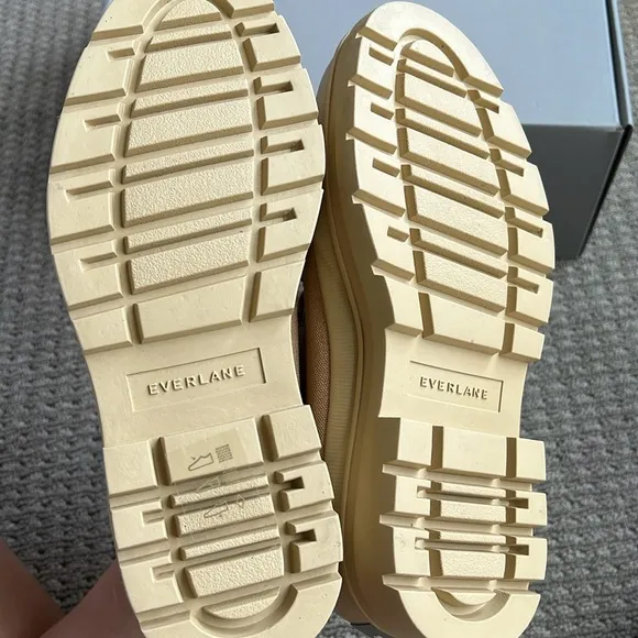 NEW Everlane Canvas Utility Combat Tan Lace Up Boots