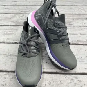 New FootJoy Ladies HyperFlex Cleated Shoes Gray/Pink/Purple Medium 7 No Box‎