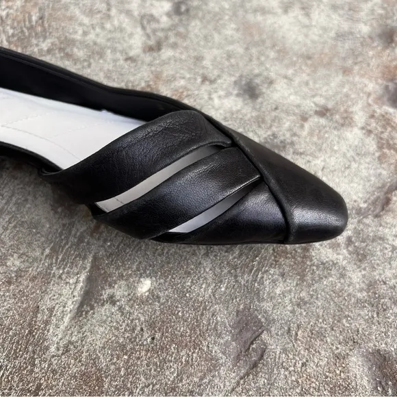 NEW Franco Sarto Womens Braela Black Leather D'Orsay Shoes Sz 6