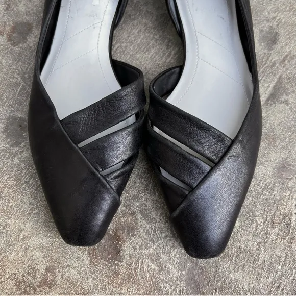 NEW Franco Sarto Womens Braela Black Leather D'Orsay Shoes Sz 6