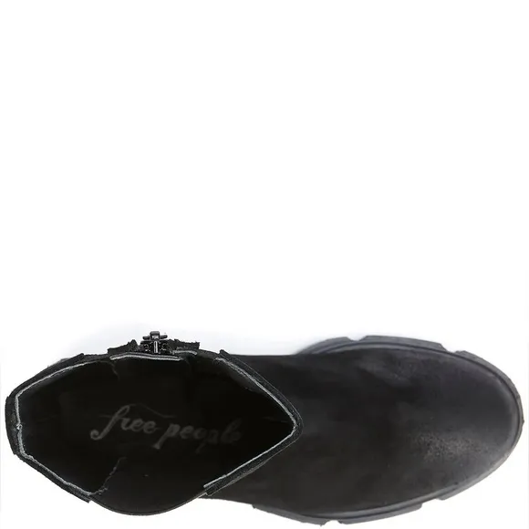 NEW Free People Brooks Chelsea Boots in Black Leather