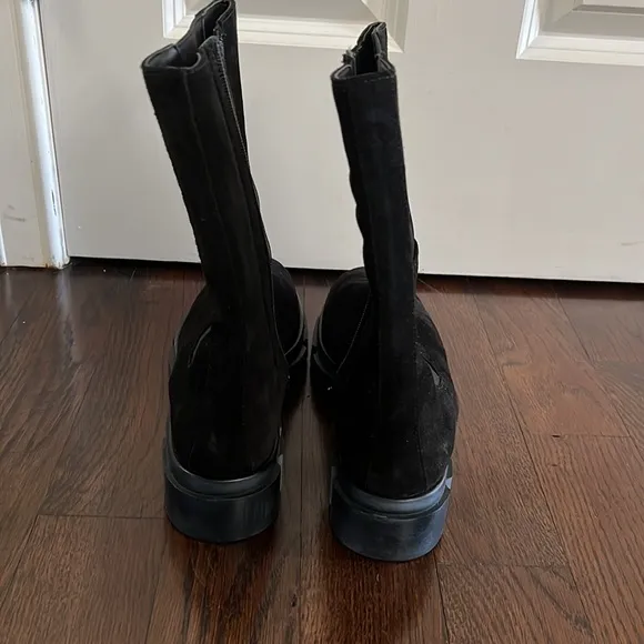 NEW Free People Brooks Chelsea Boots in Black Leather