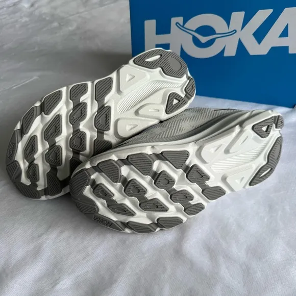 New! HOKA Gray Running Shoes, Clifton 9, Size 9D Men