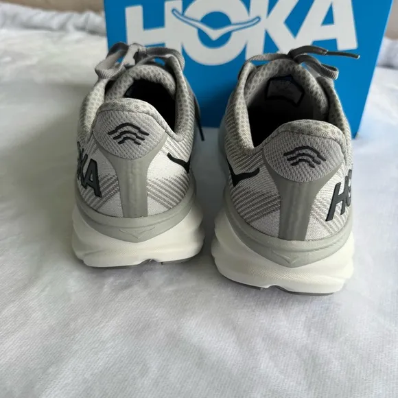 New! HOKA Gray Running Shoes, Clifton 9, Size 9D Men