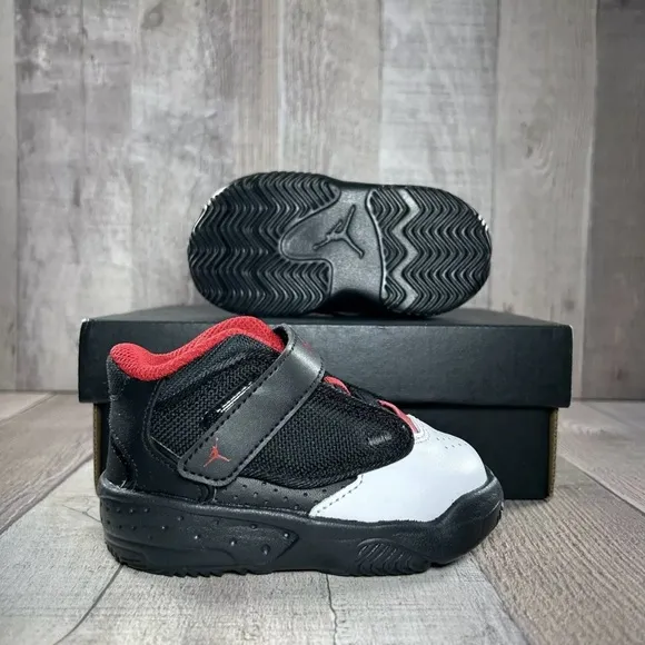 New Jordan Kids Black and Red Shoes size 5c