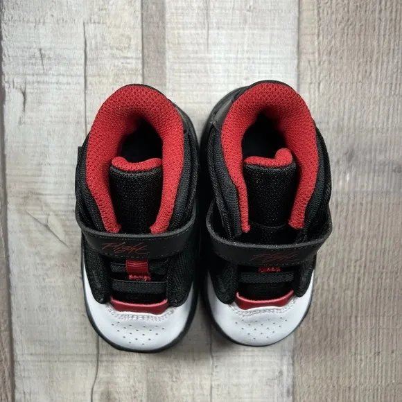 New Jordan Kids Black and Red Shoes size 5c