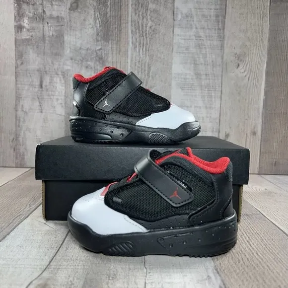 New Jordan Kids Black and Red Shoes size 5c