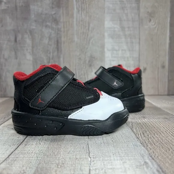 New Jordan Kids Black and Red Shoes size 5c