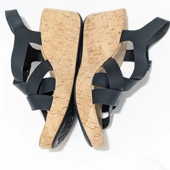 NEW Kork by kork ease nova sandals shoes cork wedge leather women's 11