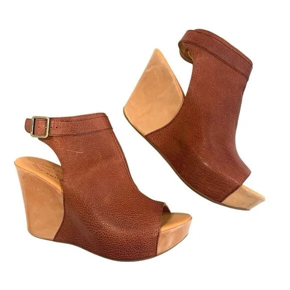 New✨ KORK-EASE Leather Platform Sandals