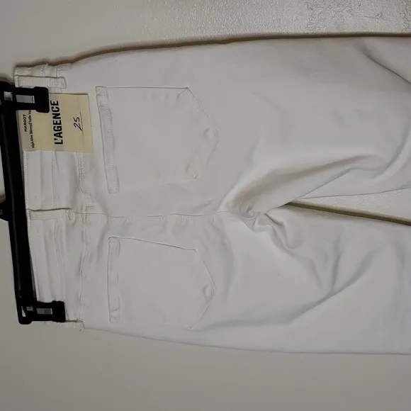 NEW L'AGENCE Margot Hi Rise Skinny Jeans  Crystals Rhinestones Ankle Luxury