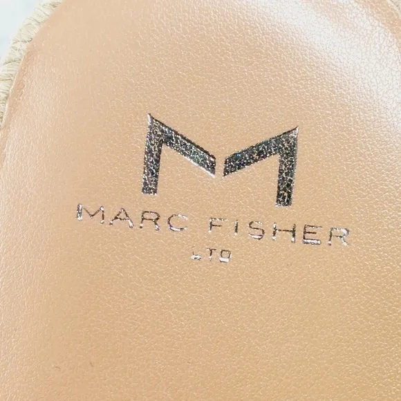 New Marc Fisher LTD Jaimee Leather Braided Espadrilles Sandals X260