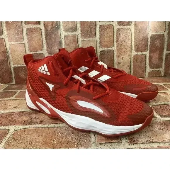 New Mens Adidas Basketball Shoes sz 13 Style  GW7934  Red