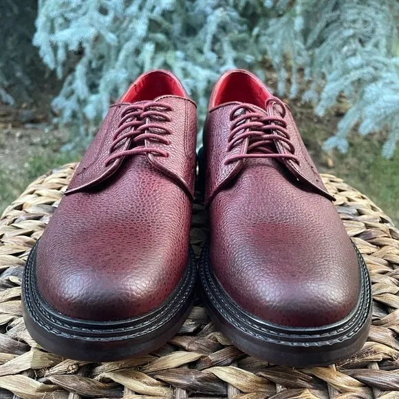 NEW Men’s Base London Maudslay Mod Scotch Leather Grain Derby Shoes.  Size 9