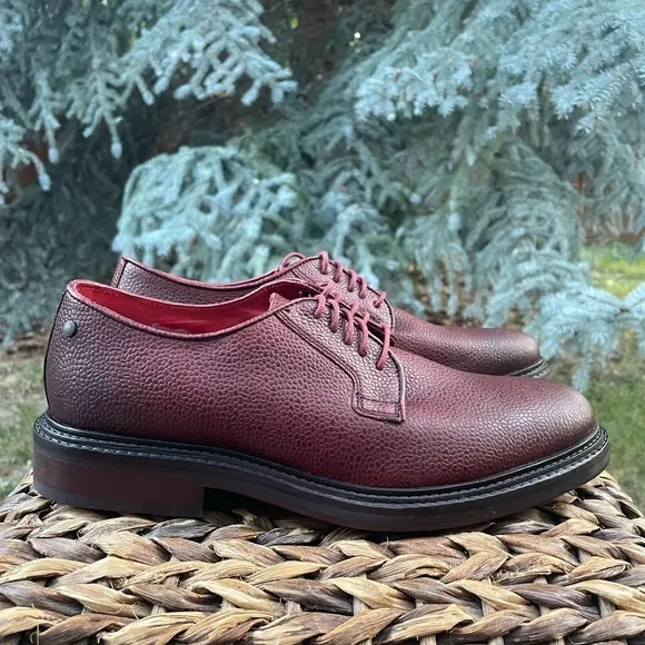 NEW Men’s Base London Maudslay Mod Scotch Leather Grain Derby Shoes.  Size 9