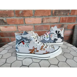 NEW MEN'S CONVERSE X Tom and Jerry Chuck 70 Shoes A15111C Wonka Peanuts Mouse