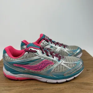 New NIB Big Kids Saucony Guide 8 Silver Athletic Running Shoes Sneakers Size 7 Y