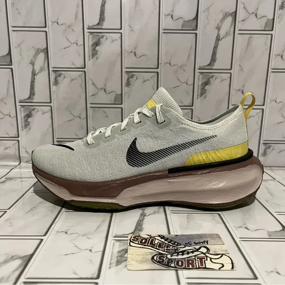 New Nike ZoomX Invincible Run Flyknit 3 Running Shoes Womens 8 Photon Dust