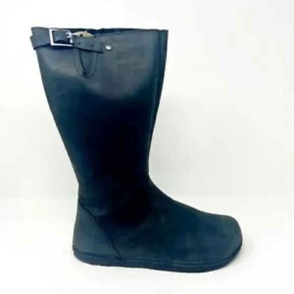 NEW! Otz Shoes Raingineered Leather Tall Rain Boots w/ Cork Insole