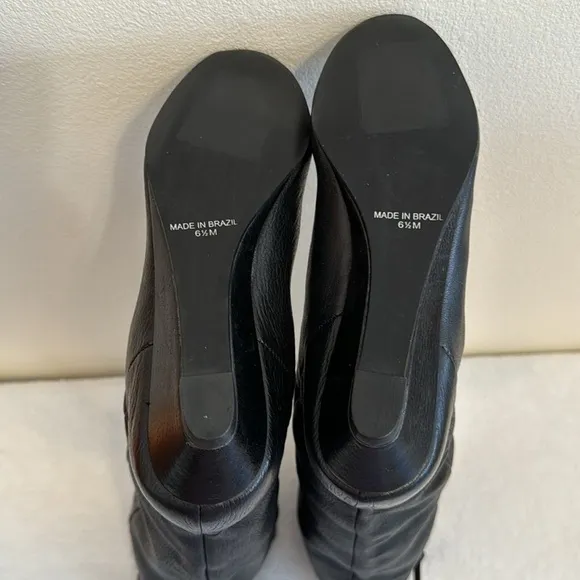 New! Retail $150 Steven By Steve Madden Leather Knee High Pull On Boots Size 6.5