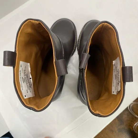 New See by Chloé Hana Ankle Boot Cedar Brown Heel Women’s 38 or 7 Luxury NWOB