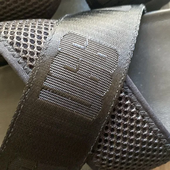 New size 9 uGG mesh black platform sandals.