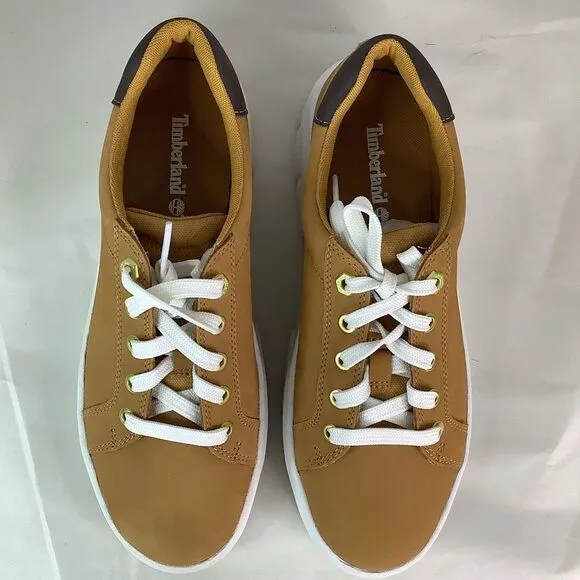 New! Timberland Laurel Low Top Lace-Up Wheat Nubuck Women’s Shoes Sz 8.5/9.5/10