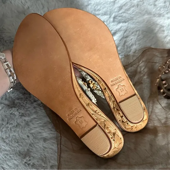 New Tommy Bahama Thong Sandals Flip Flops Wedge Shoes Beach Summer Size 10