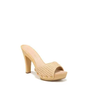 NEW VERONICA BEARD women's layne platform sandals in tan
